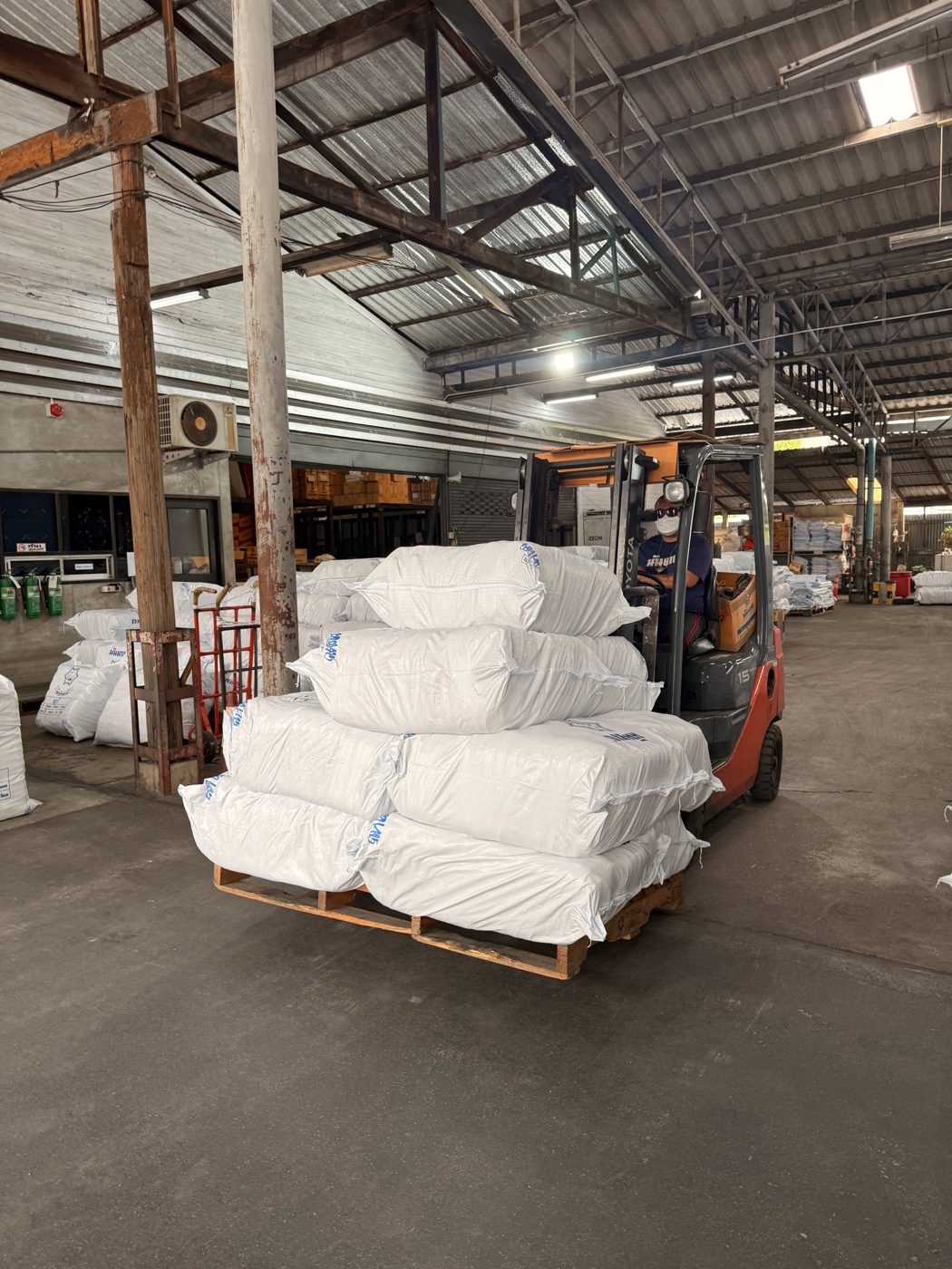 Raw material storage