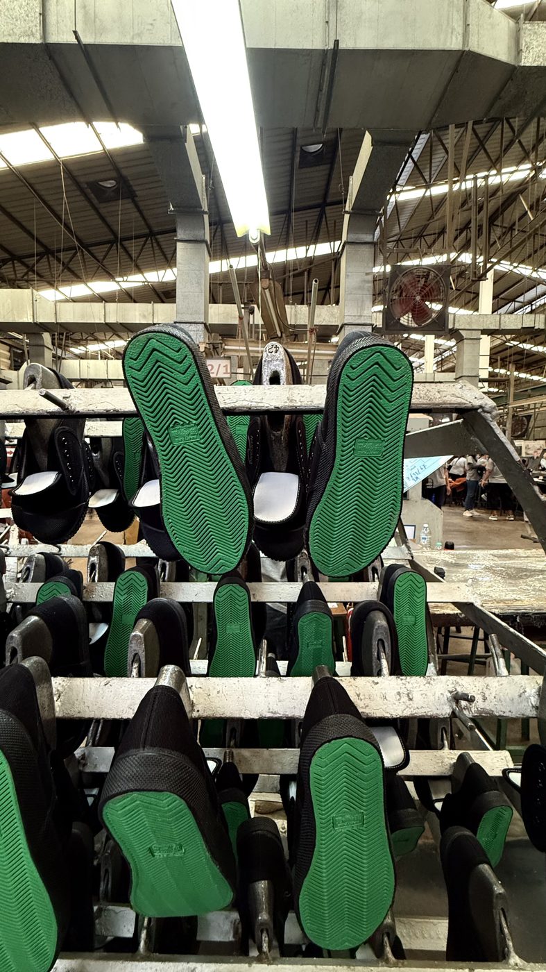 Finished shoes curing rack